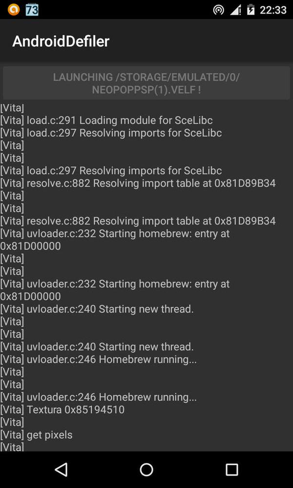 VitaDefiler on Android