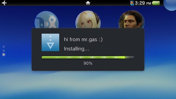 Installing the backup - Screenshot from Hackinformer