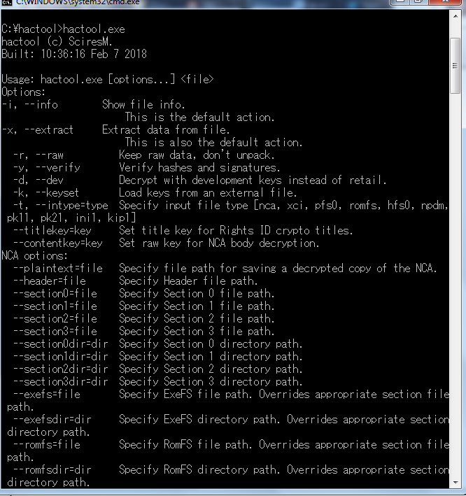 Release hactool 1.0.1 for Nintendo Switch