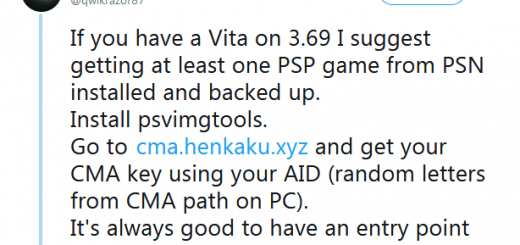 Qwikrazor87 is working on an ePSP hack (ARK) for FW 3.69