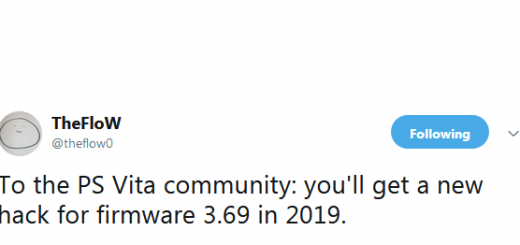 TheFlow promises PSVita FW 3.69 in 2019!