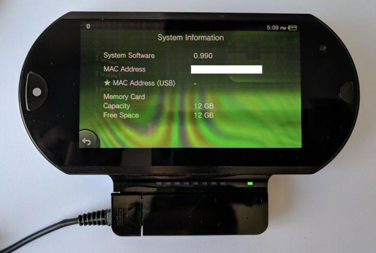 PSVita Slider Prototype Unit with HDMI Output running FW 0.990 now on