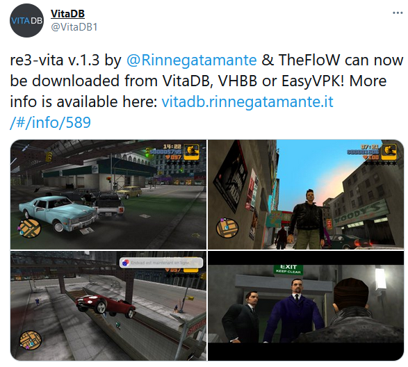 PSVita Grand Theft Auto III port receives sizeable update with PostFX support, fixed MP3 player