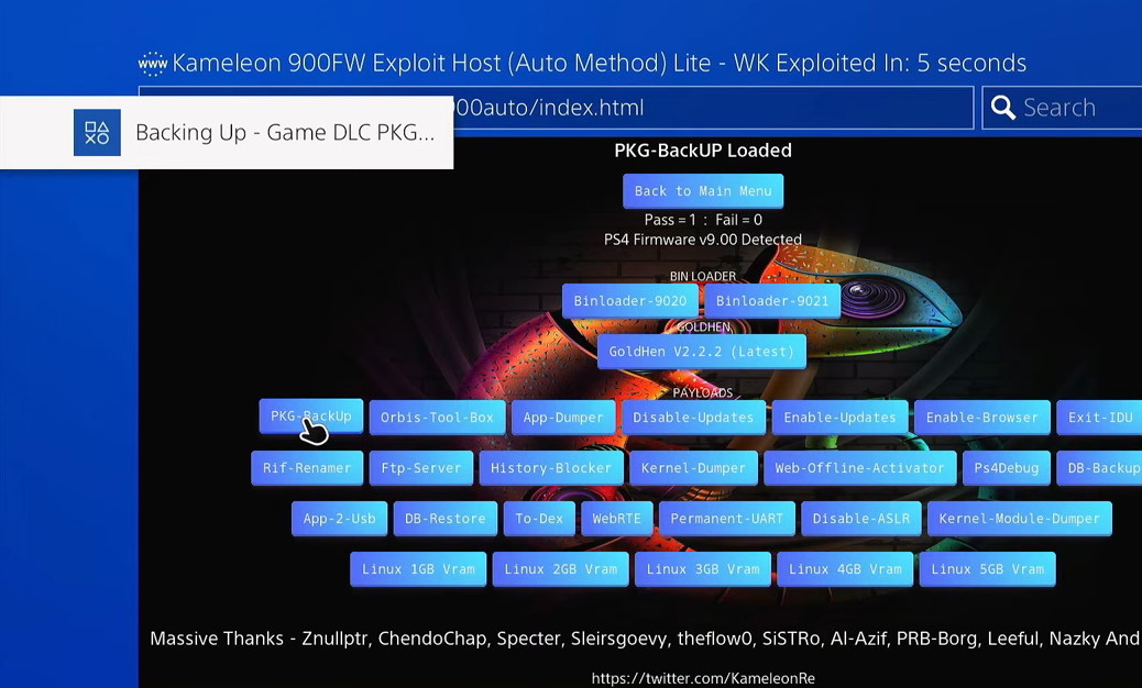 Frø hensynsløs Lee PS4 Release: PKG-BackUP by Kameleon - Wololo.net